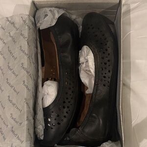 Josef Seibel Black Leather Flats